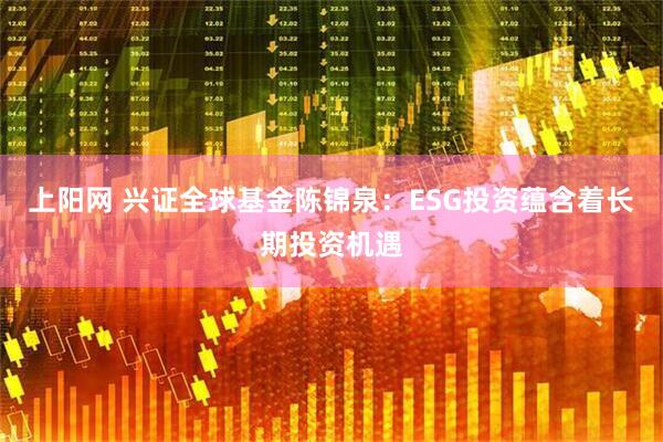 上阳网 兴证全球基金陈锦泉:ESG投资蕴含着长期投资机遇